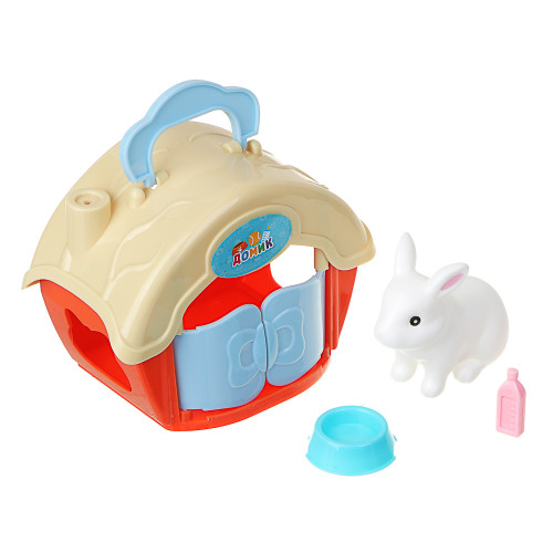 ИГРОЛЕНД Питомец в будке, 6 пр., PVC, PP, 11х8,2х6см ИГРОЛЕНД