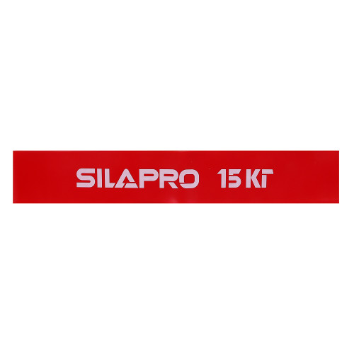 SILAPRO Фитнес-резинка, 30х5х0.07 см, нагрузка 15 кг, латекс SILAPRO