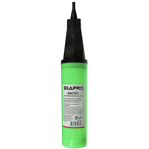 SILAPRO Насос для мяча гимнастического, пластик, 28х5см, 4 цвета SILAPRO