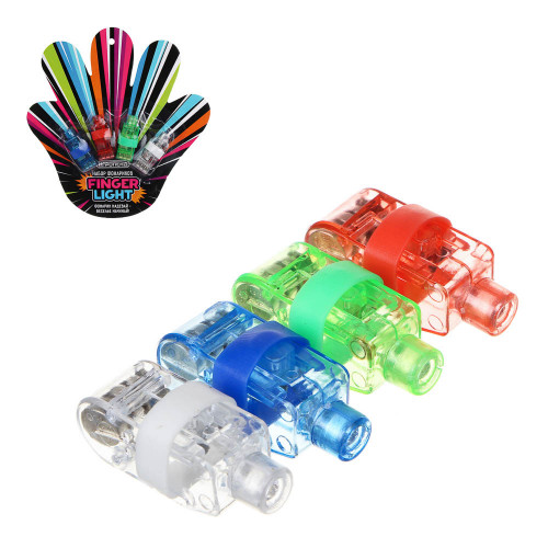 ИГРОЛЕНД Набор фонариков Finger light, пластик, 3LR44, 4 цвета ИГРОЛЕНД