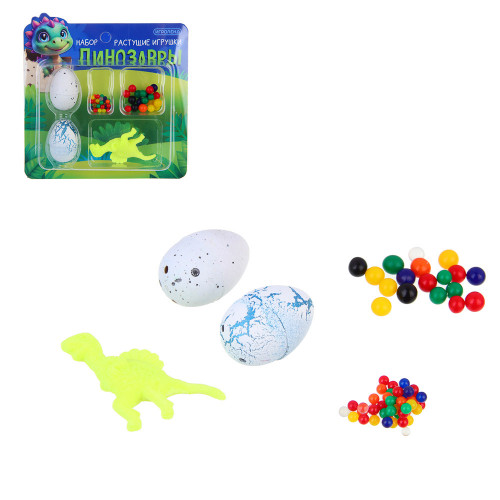 ИГРОЛЕНД Набор растущие игрушки "Динозавры", PP, TPR, 11,5х12см, микс ИГРОЛЕНД