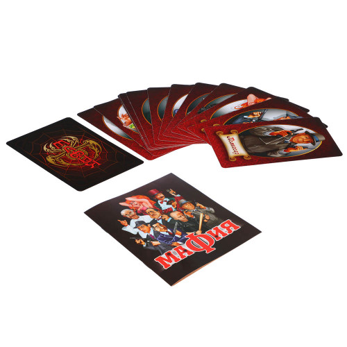Игра настольная карточная "Мафия" 12,5х15х2см, арт. 01895 (производитель не указан)