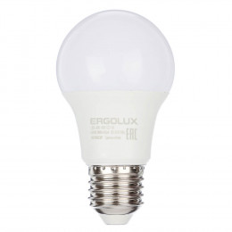 Ergolux LED-A60-10W-E27-4K (Эл.лампа светодиодная ЛОН 10Вт E27 4500K 180-240В), 12149