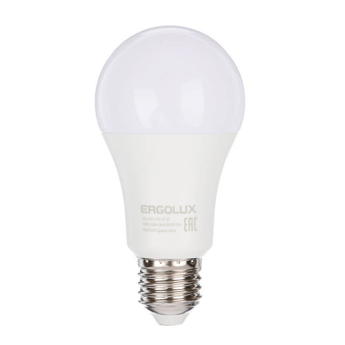 Ergolux LED-A60-17W-E27-4K (Эл.лампа светодиодная ЛОН 17Вт E27 4500K 180-240В), 13180 Ergolux