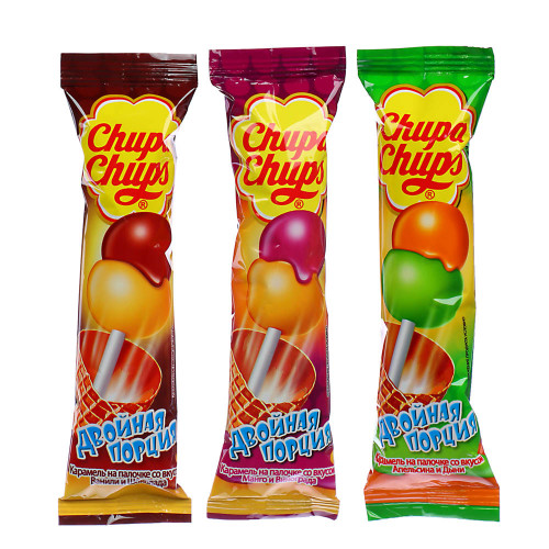 Карамель CHUPA CHUPS Двойная порция ассорти, 16,8 г Chupa Chups