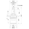 Кран-букса для смесителя 1/2", квадрат, шток 7х6мм, 90°, металлокерамика (производитель не указан)