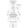 Кран-букса для смесителя 1/2", 20шл., шток 8х7мм, 180°, металлокерамика (производитель не указан)