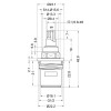 Кран-букса для смесителя 1/2", квадрат, шток 7х7мм, 90°, металлокерамика (производитель не указан)