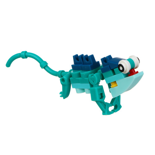 ИГРОЛЕНД Конструктор "Ящерки", от 22 до 33 деталей, РР, 11,8x16x6 см., 6 дизайнов ИГРОЛЕНД