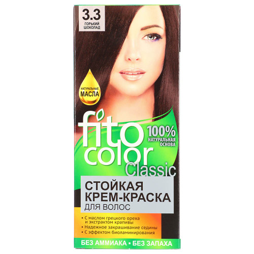 Краска для волос FITO COLOR Classic, 115 мл, тон 3.3 горький шоколад Fito Color