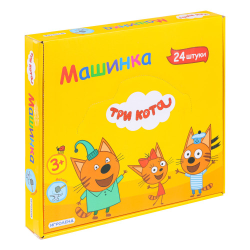 ИГРОЛЕНД Машинка "Три кота", металл, ABS, 5х3х3,5см, 8 дизайнов ИГРОЛЕНД