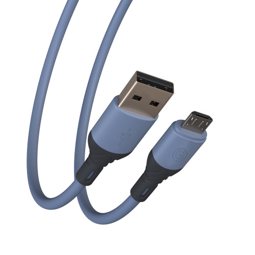 ВСЁГАЗИН Кабель для зарядки Карнавал Micro USB, 1м, 2.4А, фиолетовый ВСЁГАЗИН