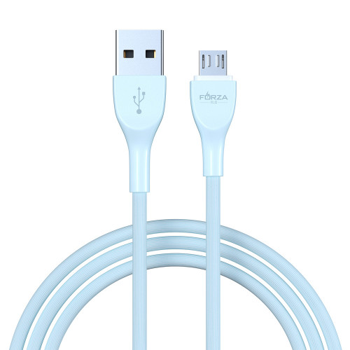 FORZA Кабель для зарядки Акварель Micro USB, 1м, 2А, 4 цвета, пакет FORZA