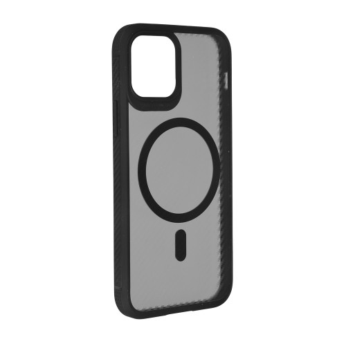BY Чехол для смартфона MS Карбон, iP - 12/12 pro, черный, карбон BY