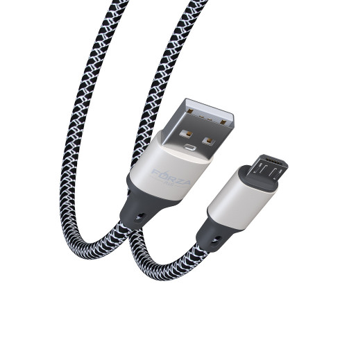 FORZA Кабель для зарядки Футбол Micro USB, 1м, 2А, 2 цвета, пакет FORZA