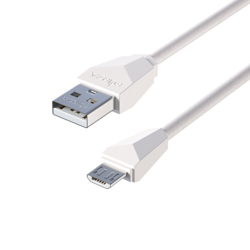 FORZA Кабель для зарядки Комфорт Micro USB, 1м, 1А, прорезиненный, 5 цветов, пакет FORZA