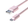 FORZA Кабель для зарядки Волна Micro USB, 1м, 2А, тканевая оплётка, 4 цвета, пакет FORZA