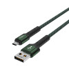 FORZA Кабель для зарядки Вернисаж microUSB, 1м, Быстрая зарядка 2.4А, 12W, тканевый , 3 цвета FORZA