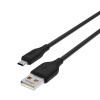 FORZA Кабель для зарядки Базовый microUSB, 1м, Быстрая зарядка 2.4А, 12W, прорезиненный, 4 цвета FORZA