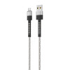 FORZA Кабель для зарядки Вертикаль microUSB, 1м, Быстрая зарядка 2.4А, 12W, тканевый , серый FORZA