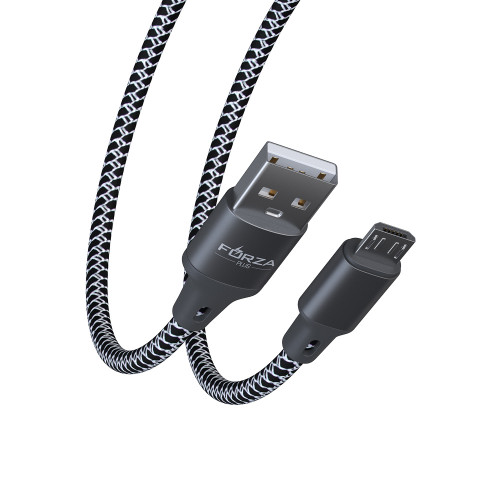 FORZA Кабель для зарядки Футбол Micro USB, 1м, 2А, 2 цвета, пакет FORZA