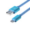 FORZA Кабель для зарядки Волна Micro USB, 1м, 2А, тканевая оплётка, 4 цвета, пакет FORZA