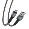 FORZA Кабель для зарядки Вернисаж microUSB, 1м, Быстрая зарядка 2.4А, 12W, тканевый , 3 цвета FORZA