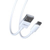 FORZA Кабель для зарядки Эталон microUSB, 1м, Быстрая зарядка 3А, QC, PD 20W, TPE, белый, кейс FORZA