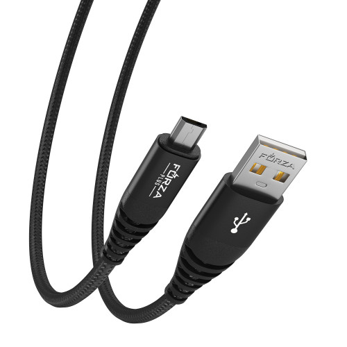 FORZA Кабель для зарядки Атлас microUSB, 1,5м, 1.5А, 7,5W, тканевый, 3 цвета FORZA