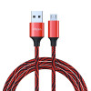 FORZA Кабель для зарядки Серпантин Micro USB, 1м, 1.5А, тканевая оплётка, 4 цвета, пакет FORZA