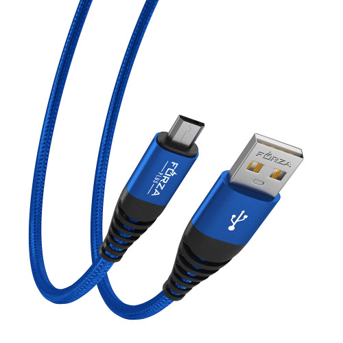 FORZA Кабель для зарядки Атлас microUSB, 1,5м, 1.5А, 7,5W, тканевый, 3 цвета FORZA