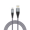 FORZA Кабель для зарядки Атлас microUSB, 1,5м, 1.5А, 7,5W, тканевый, 3 цвета FORZA