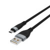 FORZA Кабель для зарядки Агама microUSB, 1м, Быстрая зарядка 2.4А, 12W, прорезиненный, 4 цвета FORZA