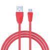 FORZA Кабель для зарядки Комфорт Micro USB, 1м, 1А, прорезиненный, 5 цветов, пакет FORZA