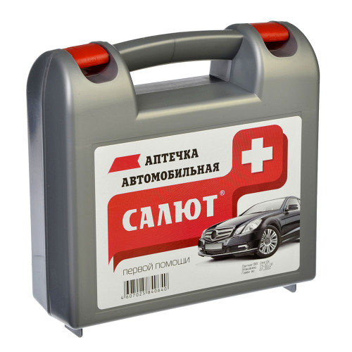 Аптечка первой помощи автомобильная ФЭСТ "Салют" 21x21x7,5см (производитель не указан)