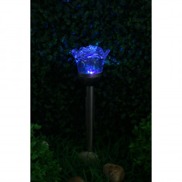 INBLOOM Фонарь роза на солн.бат8*36смLED2*Бел,RGB IP44,2реж,1*1,2vNi-MH AAA600mAH 2.1v25мА пласт,мет