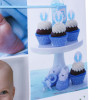Пакет подарочный бумажный, 32x40x10 см, 128 гр, 4 дизайна, BABY (производитель не указан)