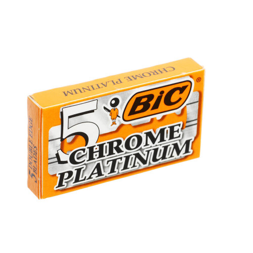 Лезвия двусторонние BIC Chrome Platinum К5, к/у, 5шт BIC