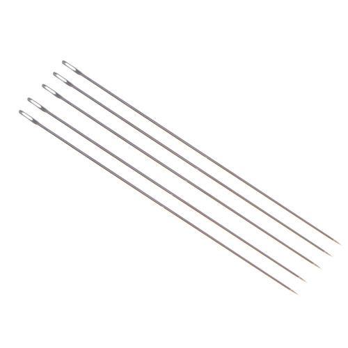 Иглы швейные для бисера, d = 0,55 мм, 5,5 см, 5 шт (производитель не указан)