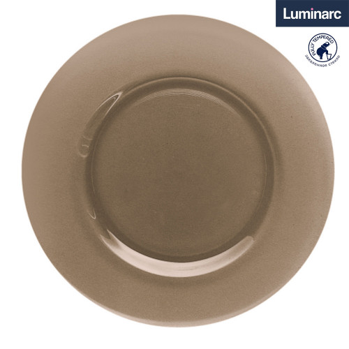 Luminarc Тарелка обеденная 25см, Амбьянте эклипс, дымчатое стекло, арт. L5086 Luminarc