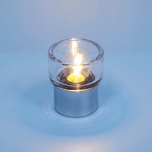 Светильник LED, 8х8х6 см, металл, стекло, 2xААА (производитель не указан)