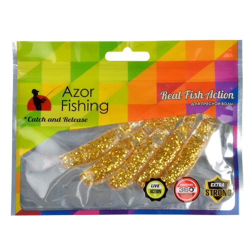 AZOR FISHING Приманка мягкая Trendex Minnow, силикон, 8см, 5шт. в уп, 5 цветов AZOR FISHING