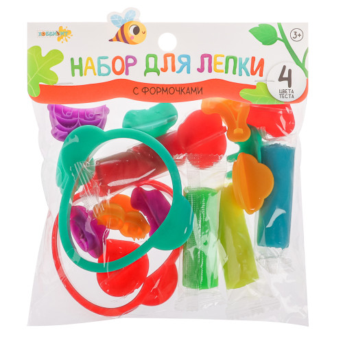 ХОББИХИТ Набор для лепки с формочками, полимер, ABS, 17х21х4см ХоббиХИТ