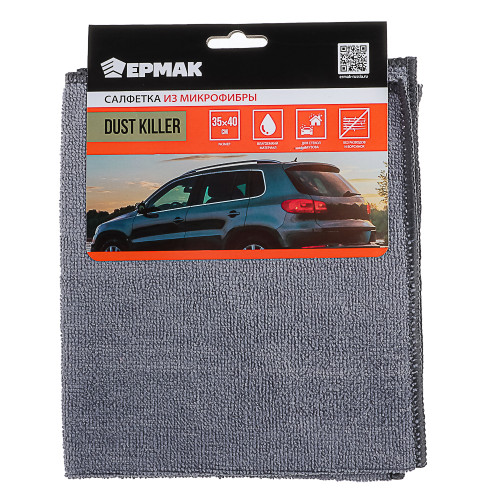 ЕРМАК Салфетка из микрофибры, 35х40см, Dustkiller ЕРМАК