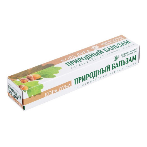 Зубная паста ПРИРОДНЫЙ БАЛЬЗАМ Кора дуба, 90гр Природный бальзам