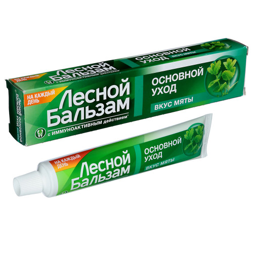 Зубная паста ЛЕСНОЙ БАЛЬЗАМ со вкусом мяты, 75мл Лесной бальзам