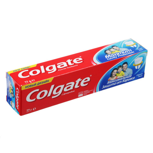 Зубная паста COLGATE Максимальная защита от кариеса Свежая мята, 50мл,арт.188189266/188189275 (производитель не указан)