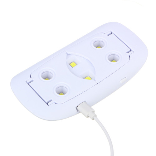 ЮL Лампа-мини UV/LED с USB проводом, 13,1х6,7х1,9см, 6W, пластик, белая ЮL