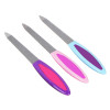 ЮНИLOOK Пилка для ногтей алмазная 2-х сторонняя, 180/180 грит, сталь, пластик, резина, 13см, 3 цвета ЮНИLOOK