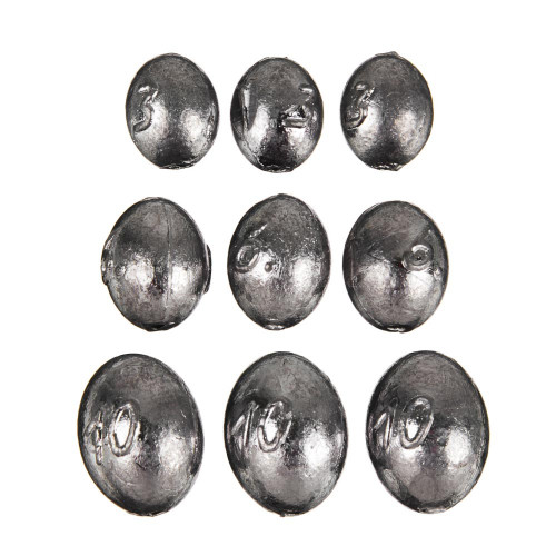 AZOR FISHING Набор грузов 3 шт., "Оливка", 3,6,10, г. AZOR FISHING